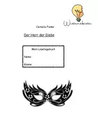 Vorschau - Unterrichtsreihen - Lesetagebuch Herr der Diebe Cornelia Funke - Deckblatt