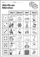 Vorschau - Arbeitsblätter - Märchen würfeln und schreiben (WÜRFELGESCHICHTE DEUTSCH) - Seite 3