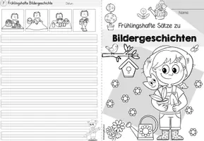 Vorschau - Arbeitsblätter - Frühling | Bildergeschichten - Seite 1