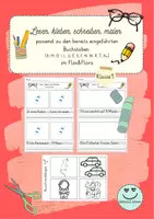 Vorschau - Arbeitsblätter - Lesen, kleben und schreiben (Kl.1) 4. Teil - für Flex&Flora - Deckblatt