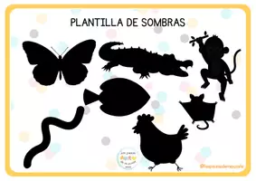 Vista previa - Juegos / Gamificación - PLANTILLA DE SOMBRAS - Animales - página 2