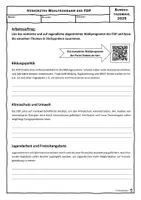Vorschau - Arbeitsblätter - Bundestagswahl - Wahlprogramm der FDP - Deckblatt