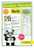 Vorschau - Arbeitsblätter - Großer-Panda - Arbeitsblatt mit Quiz (Multiple Choice) und Interactive! - Deckblatt