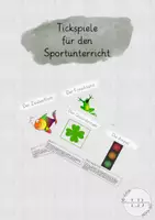 Vorschau - Spiele - Tickspiele für den Sportunterricht - Deckblatt