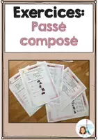 Vorschau - Arbeitsblätter - Passé composé: Übungsaufgaben (Roségold-Edition) - Deckblatt