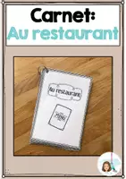 Vorschau - Mal- und Bastelvorlagen - Booklet: Au restaurant (Dialogheft) - Deckblatt