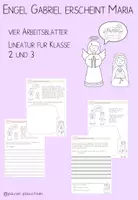 Vorschau - Arbeitsblätter - Materialpaket - Weihnachtsgeschichte aus Sicht der Engel - Deckblatt