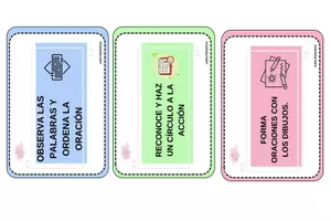 Vista previa - Tarjetas / Manipulativos - Caja del aprendizaje creamos oraciones - página 3