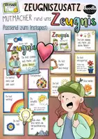 Vorschau - Anderer Materialtyp - Mutmacher Zeugnis – Zeugniszusatz Mut & Growth Mindset / Wachstumsdenken - Deckblatt