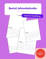 Vorschau - Mal- und Bastelvorlagen - Bastel-Kalender immerwährend (Deutschland & Österreich) - Deckblatt