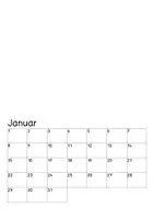 Vorschau - Mal- und Bastelvorlagen - Bastel-Kalender immerwährend (Deutschland & Österreich) - Seite 1