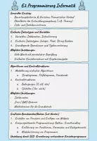 Vorschau - Unterrichtsreihen - Verlaufsplan E2 Informatik Grundlagen der Programmierung - Deckblatt
