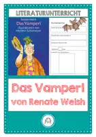 Vorschau - Stundenentwürfe - Das Vamperl von Renate Welsh. Ideen, Kreatives und allerlei Materialien zum Kinderroman - Deckblatt