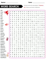 Vorschau - Spiele - Valentine's Day: Word Search and Crossword Puzzles with Answer - Seite 1
