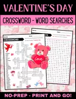 Vorschau - Spiele - Valentine's Day: Word Search and Crossword Puzzles with Answer - Deckblatt