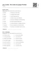 Vorschau - Stundenentwürfe - Goethe - Die Leiden des jungen Werther (Lernsong + Übungen) - Seite 1