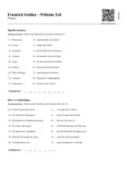 Vorschau - Stundenentwürfe - Schiller - Wilhelm Tell (Lernsong + Übungen) - Seite 1