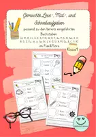 Vorschau - Arbeitsblätter - Gemischte Lese-, Mal-, und Schreibaufgaben 28. Teil (Kl.1) - für Flex und Flora - Deckblatt