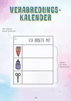 Vorschau - Arbeitsblätter - Verabredungskalender | Kunstunterricht - Seite 3