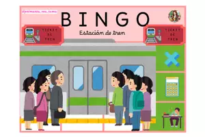 Vista previa - Tarjetas / Manipulativos - 🚂BINGO “ESTACIÓN DE TREN” TABLAS DE MULTIPLICAR🎟️ - página 1