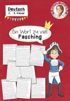 Vorschau - Arbeitsblätter - Leseübung / Ein Wort zu viel: Fasching / Karneval (2.-3. Klasse) Deutsch - Deckblatt