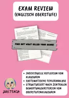 Vorschau - Arbeitsblätter - Exam Review: Individuelle Klausurreflexion - Seite 1