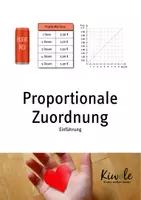 Vorschau - Arbeitsblätter - Materialpaket "Proportionale Zuordnungen" - Deckblatt