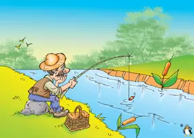 Vorschau - Arbeitsblätter - Der kleine Fisch und der Fischer/Kamishibai/Fabel/Tafelbilder - Seite 2