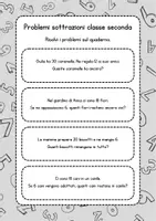 anteprima - Esercizi - Problemi sottrazioni classe seconda - Pagina 2