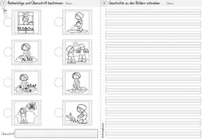 Vorschau - Stationenlernen - Frühling Bildergeschichte | Geschichten Schreiben | Deutsch Klasse 1-4 - Seite 2