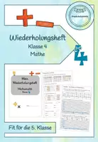 Vorschau - Arbeitsblätter - Wiederholungsheft/Übungsheft Klasse 4 Mathe (Fit für die 5.Klasse) - Deckblatt