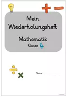 Vorschau - Arbeitsblätter - Wiederholungsheft/Übungsheft Klasse 4 Mathe (Fit für die 5.Klasse) - Seite 1