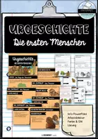Vorschau - Stundenentwürfe - Urgeschichte - Die ersten Menschen - Deckblatt