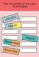 Vorschau - Stationenlernen - Klettmappe "months of the year" - Deckblatt