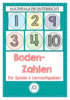 Vorschau - Spiele - Boden- Zahlen von 1 bis 20 - Deckblatt