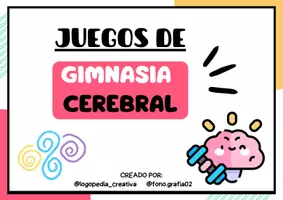 Vista previa - Juegos / Gamificación - JUEGOS DE GIMNASIA CEREBRAL - Portada