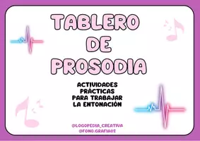 Vista previa - Tarjetas / Manipulativos - Tablero de prosodia - Portada