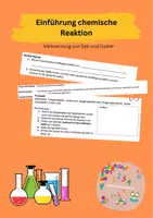 Vorschau - Arbeitsblätter - Einführung der chemischen Reaktion - Deckblatt