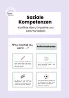 Vorschau - Aufgabenkarten - Soziale Kompetenzen: Konflikte lösen - Deckblatt