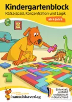 Vorschau - Stundenentwürfe - Kindergartenblock ab 4 Jahre – Rätsel-Spaß, Konzentration und Logik - Deckblatt