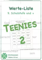 Vorschau - Unterrichtsreihen - Werteliste für Teenies 2 - Deckblatt