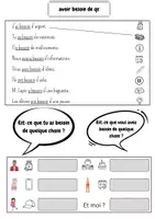 Vorschau - Arbeitsblätter - avoir besoin de qc - Deckblatt