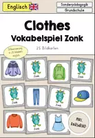 Vorschau - Spiele - Clothes Kleidung Vokabelspiel Zonk - Englisch - Deckblatt