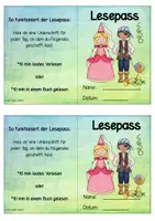 Vorschau - Aufgabenkarten - Lesepass - Karneval / Fasching / Fasnet - Seite 1