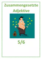 Vorschau - Arbeitsblätter - Zusammengesetzte Adjektive (Bildmaterial und Arbeitsblätter) - Deckblatt