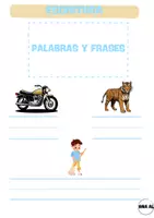 Vista previa - Hojas de trabajo - Palabras y frases - página 1