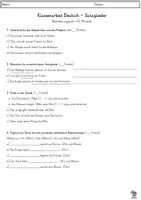 Vorschau - Klassenarbeiten - Klassenarbeit Deutsch Klasse 4 - Satzglieder bestimmen - Seite 3