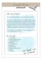 Vorschau - Mal- und Bastelvorlagen - Kunstidee Schneeeule bei Nacht - Seite 1