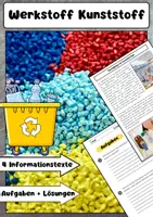 Vorschau - Arbeitsblätter - Werkstoff Kunststoff - Einführung, Eigenschaften, Recycling und Verarbeitung - Deckblatt