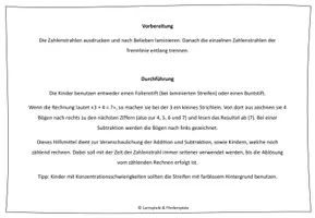 Vorschau - Fördermaterial/Inklusion - Zahlenstrahlen ZR 10 und ZR 20 zur Addition & Subtraktion - Seite 1